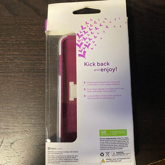 New Metro T-Mobile LG Aristo 3 Kick+ Dual-Layer Protective Kickstand Case White - Picture 3 of 3